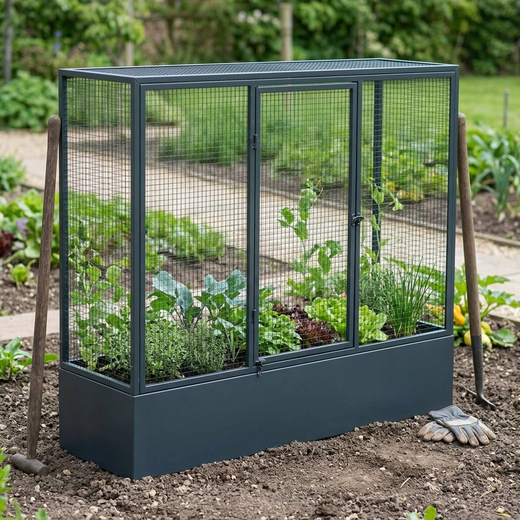 Trough Planter Metal Anthracite Grey