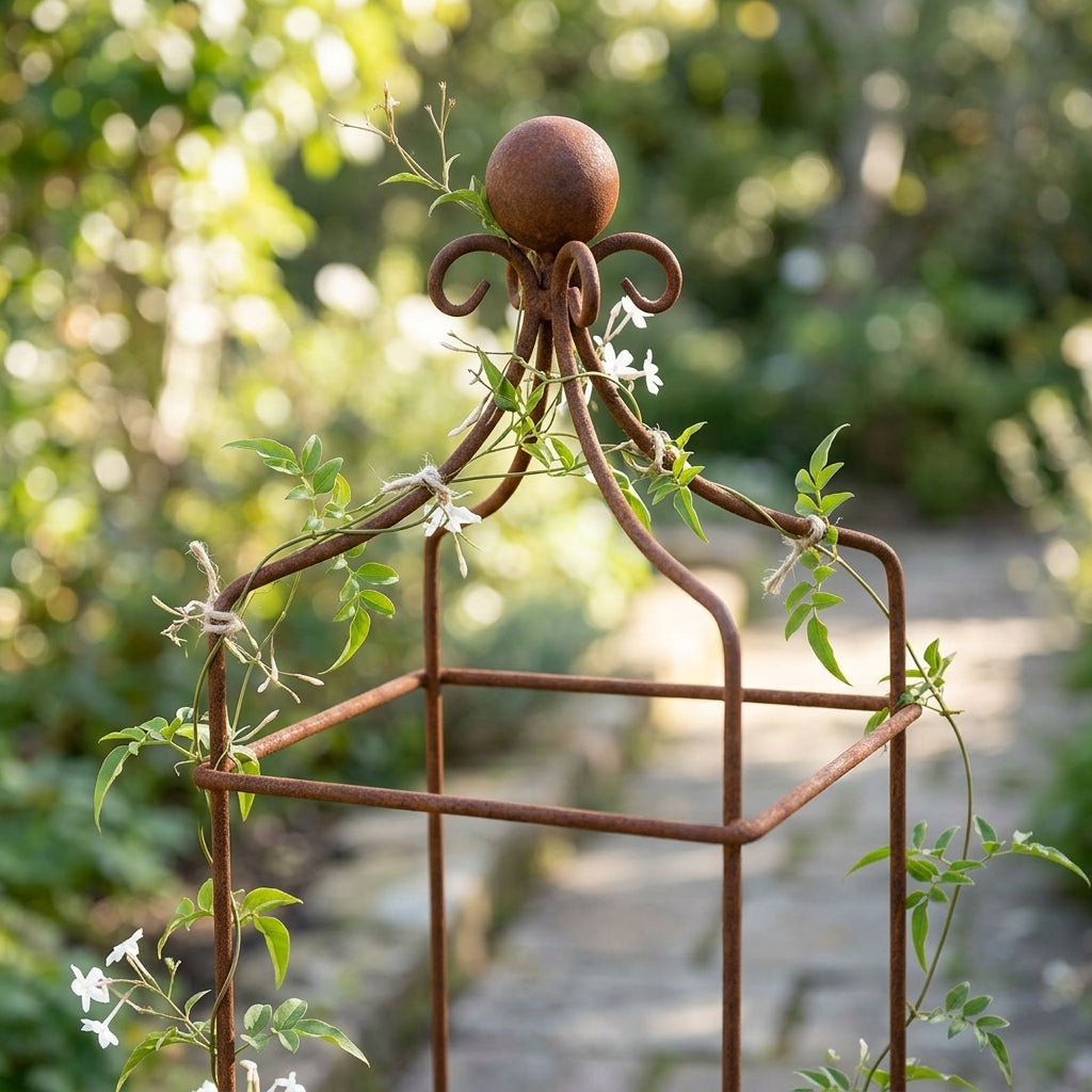 10mm Square Wire Obelisk Steel Garden Support, photo 2