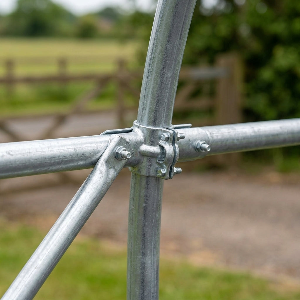 Crop Bar Kit for 12ft Wide Polytunnel - Galvanised Steel, photo 2