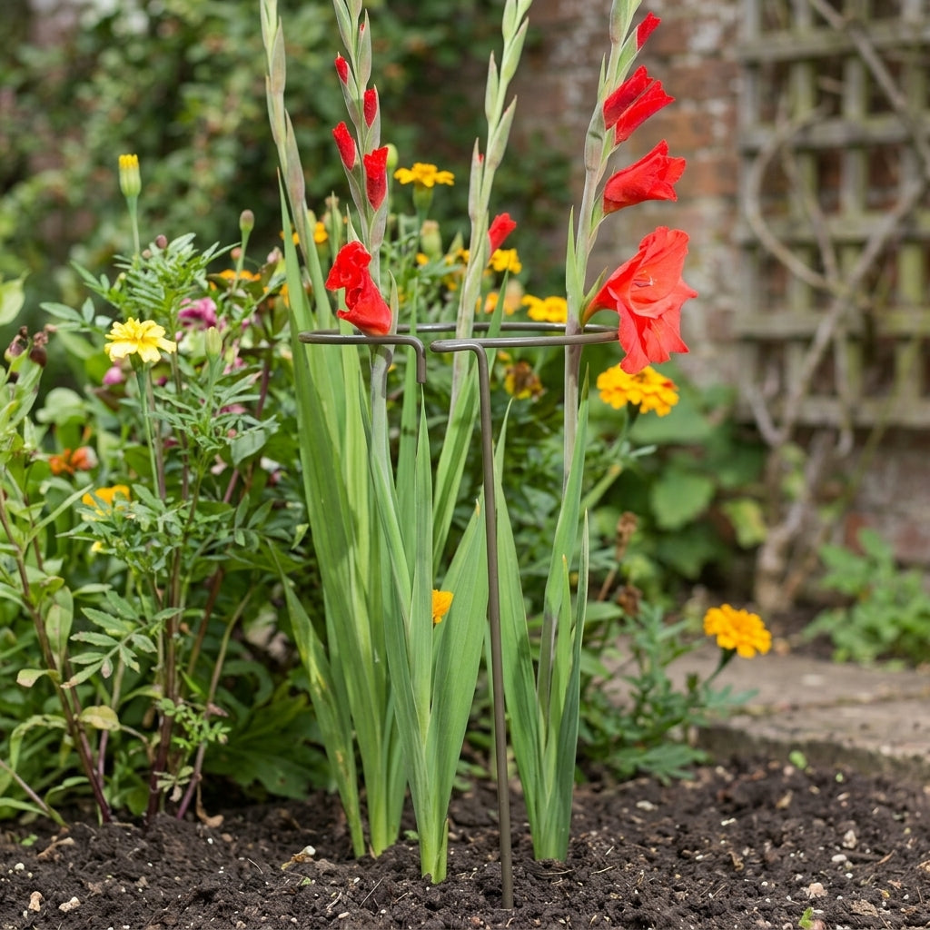 Releasable Plant Support - Adjustable for Multiple Stems