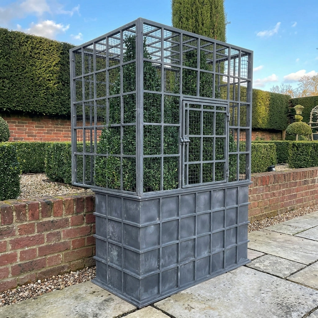 Steel Trough Planter with Elegant Design