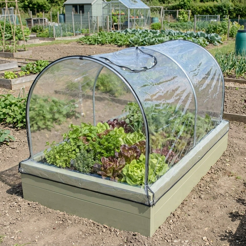 Fitted Hoops & PVC Cover for Metal Raised Beds, photo 1