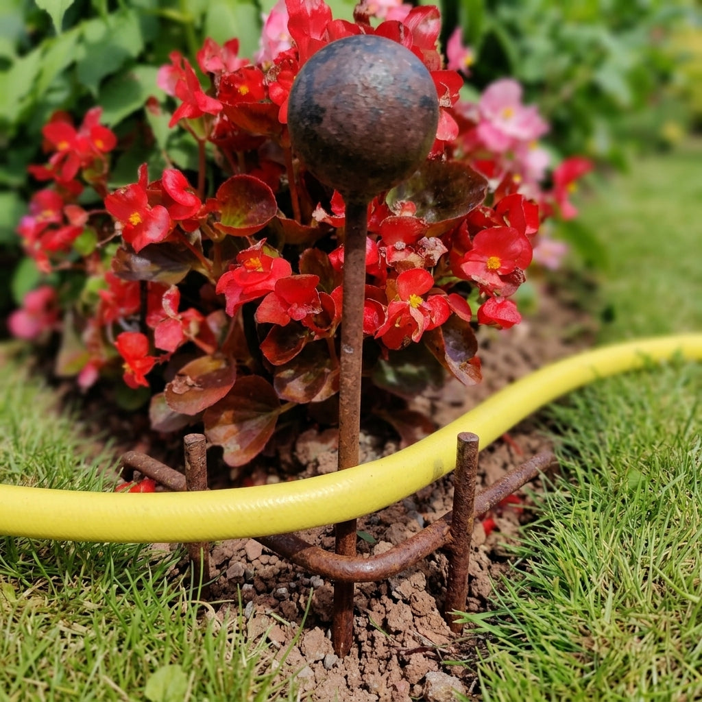 Wrought Iron Hose Guide with 50mm Ball (view 2)