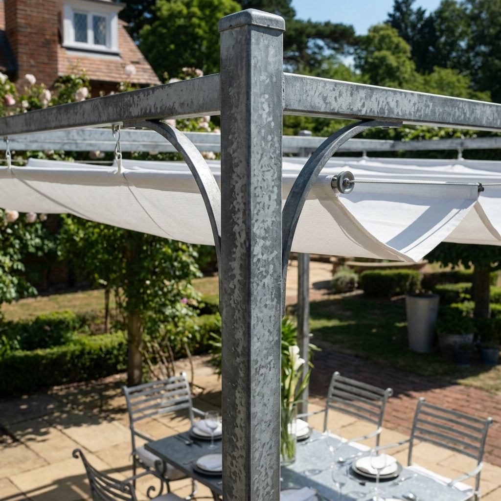 1.8m Dining Table Set with Traditional Pergola (view 2)