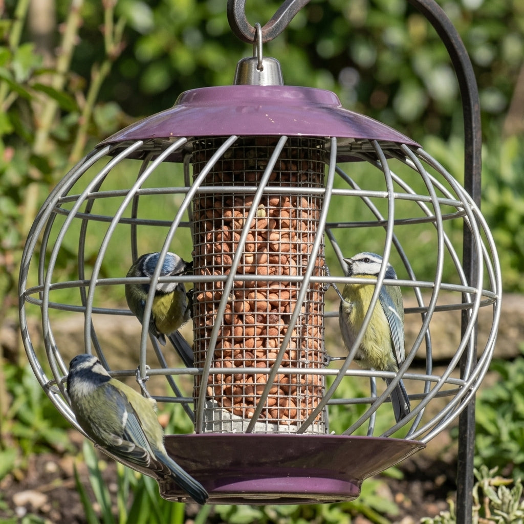 Round Nut Bird Feeder - Lockable Lid, photo 1