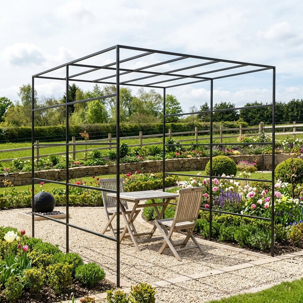 Square Garden Pergola - Garden Feature for Walkways