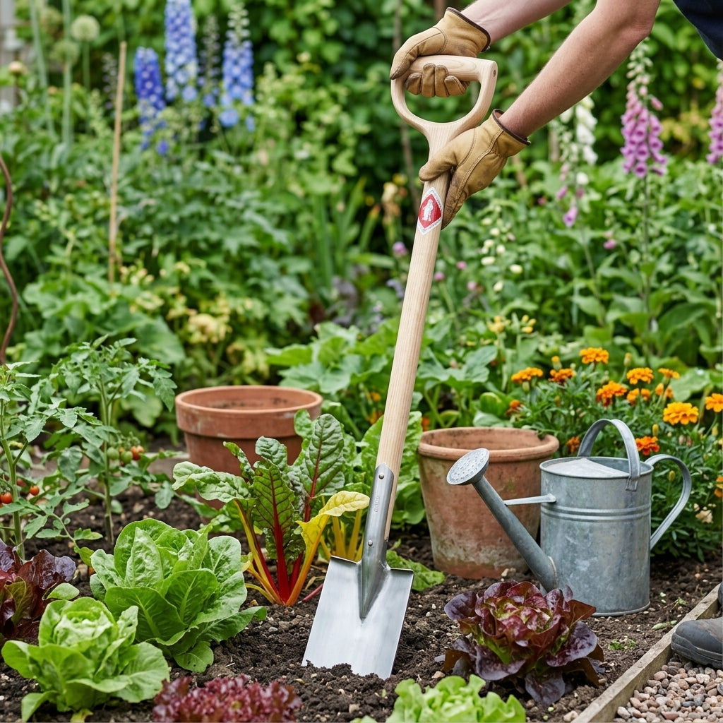Large Spade with Ergonomic Handle