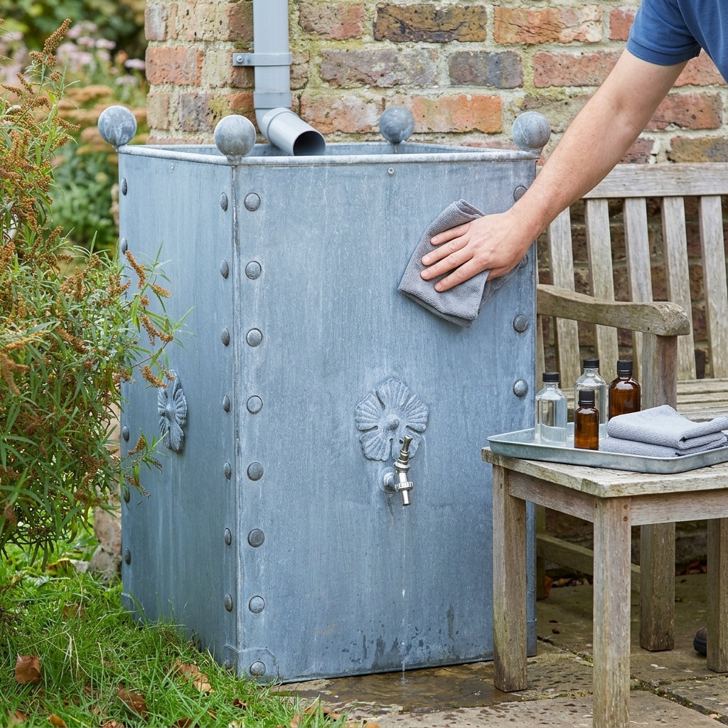185L Water Butt Galvanised Steel