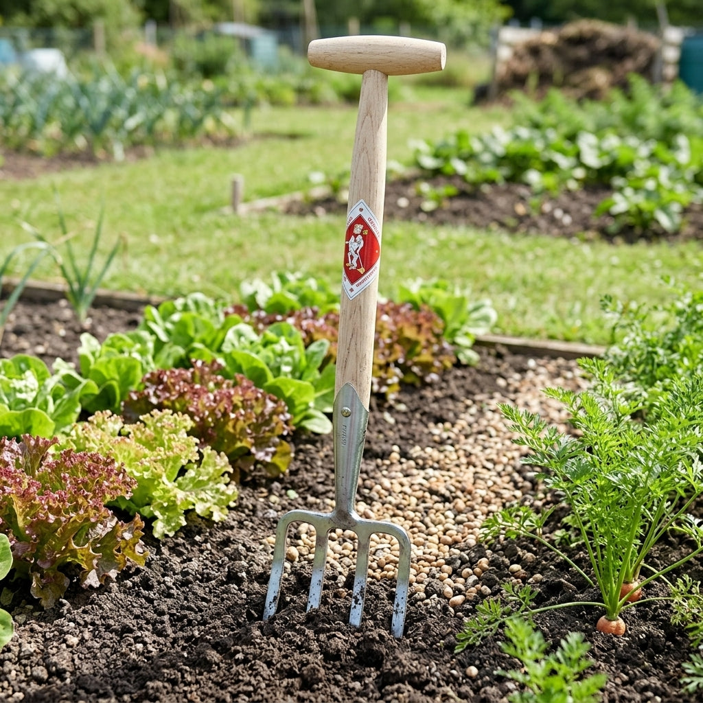 Garden Fork with Curved Tines