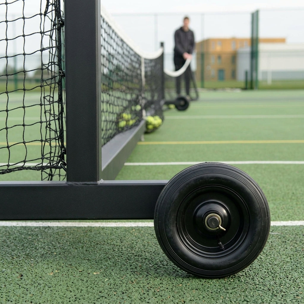 Freestanding Tennis Post Set with Integrated Wheels (view 2)