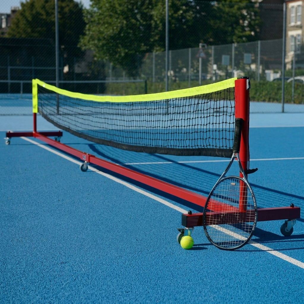 50mm x 50mm Mini Tennis Post Set with 6m Net, photo 1