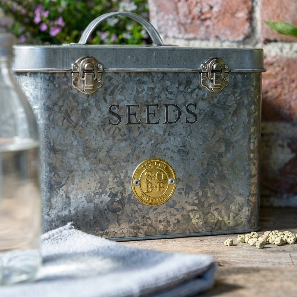 Galvanized Seed Organiser with Metal Handle, photo 2
