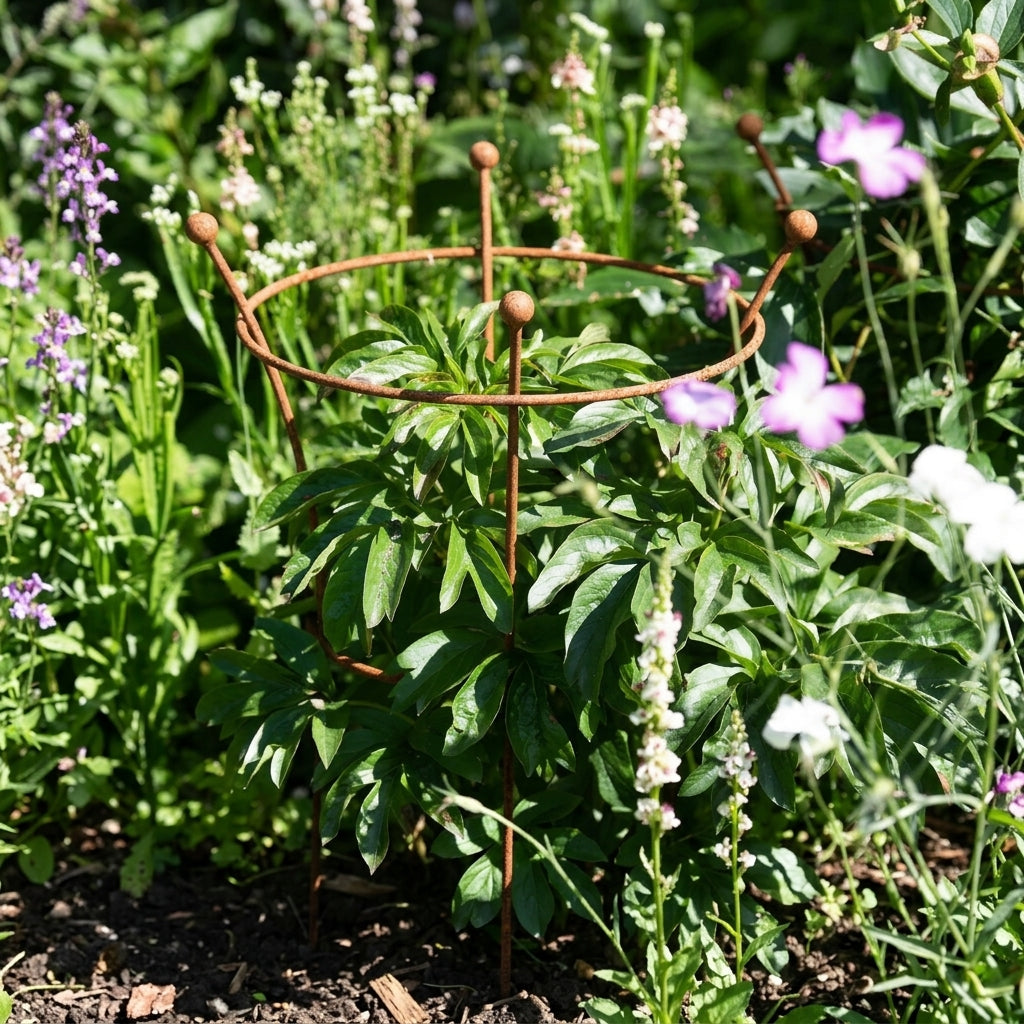 Peony Plant Support - Rust, photo 1