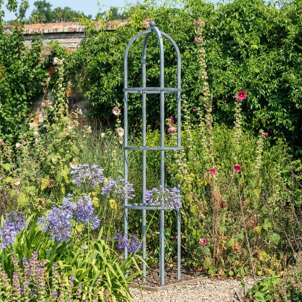 2.28m Round Steel Obelisk, photo 1