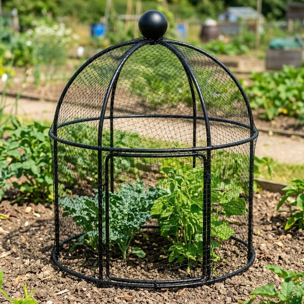 Lobster Pot Plant Support - Matt Black