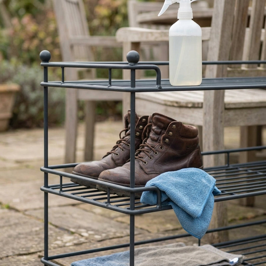 3 Tier Shoe Rack - Matt Black or Anthracite Finish, photo 2