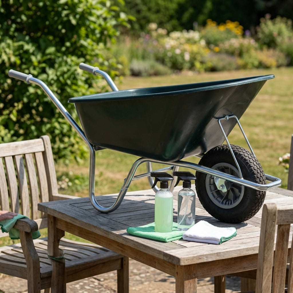 100 Litre Garden Wheelbarrow Green