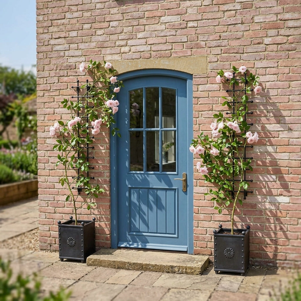 Narrow Decorative Wall Trellis Panel 8mm Steel