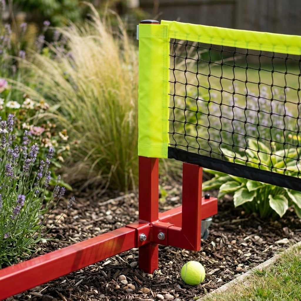 50mm x 50mm Mini Tennis Post Set with 6m Net, photo 2