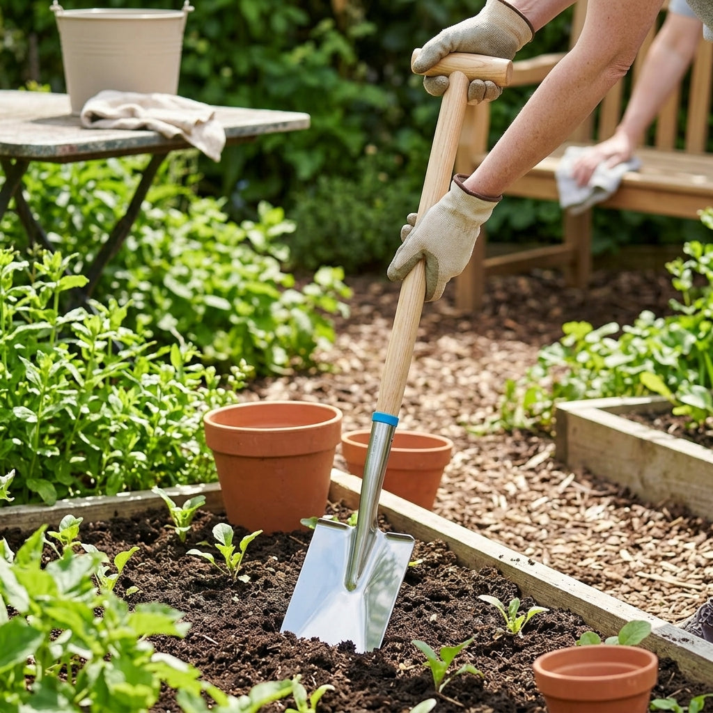 Children's Garden Spade - Stainless Steel - RHS Endorsed, photo 1