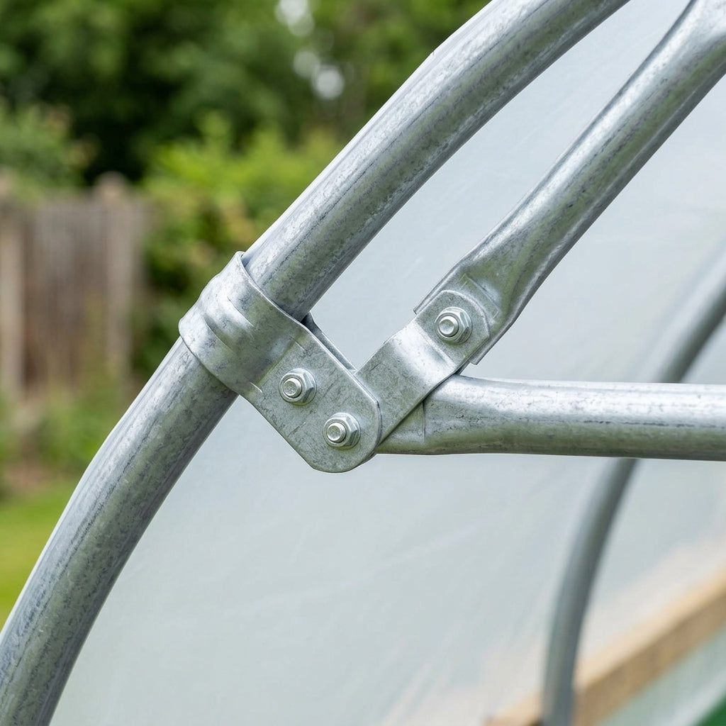 8ft Polytunnel Crop Bar Kit Galvanised Steel (view 2)