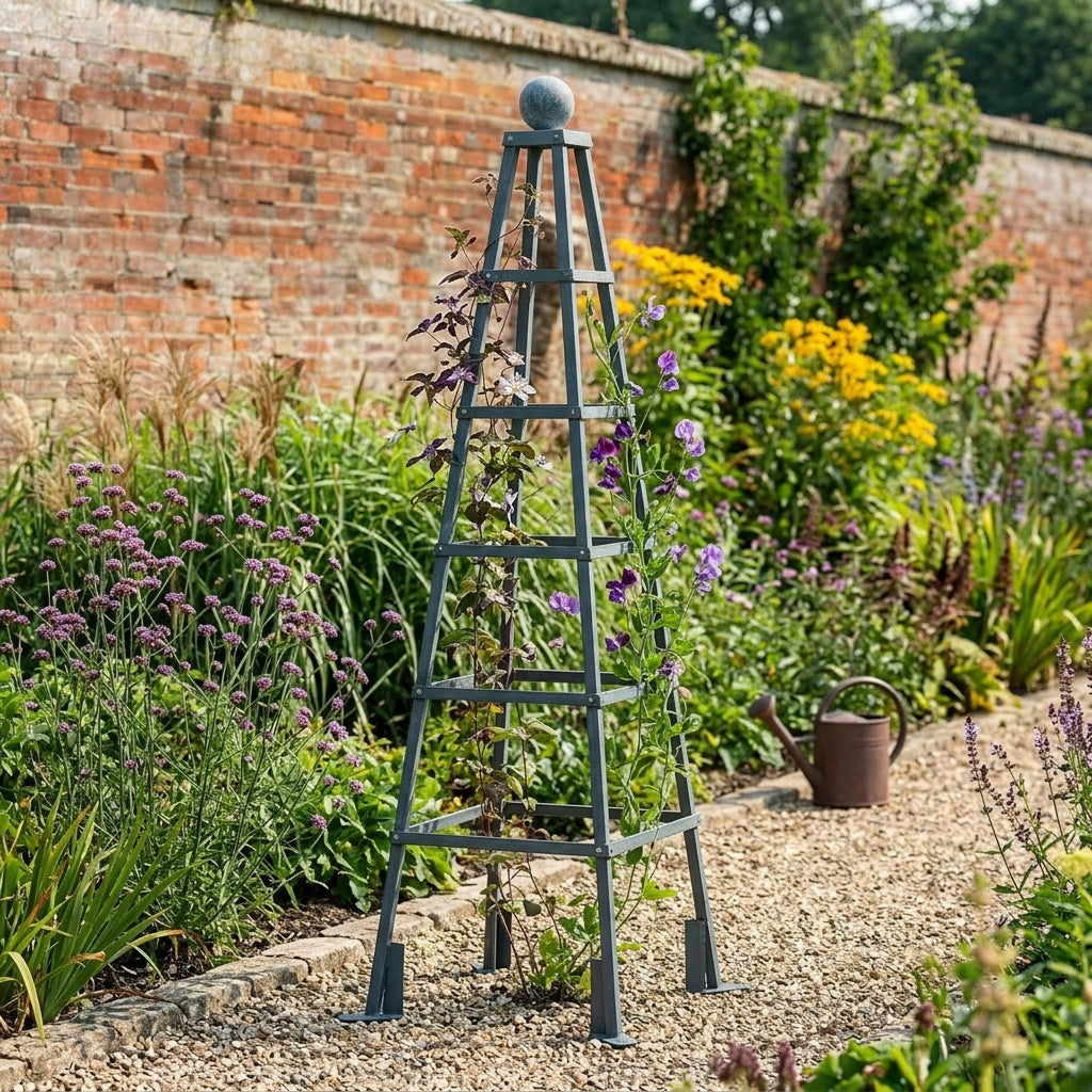 Grand Pyramid Obelisk Steel Garden Feature, photo 1