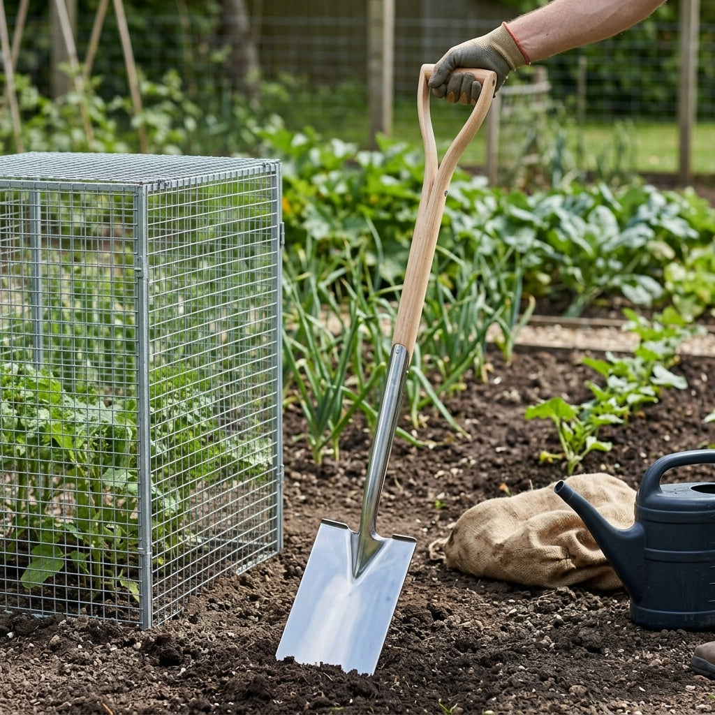 Large Blade Digging Spade with Long Handle