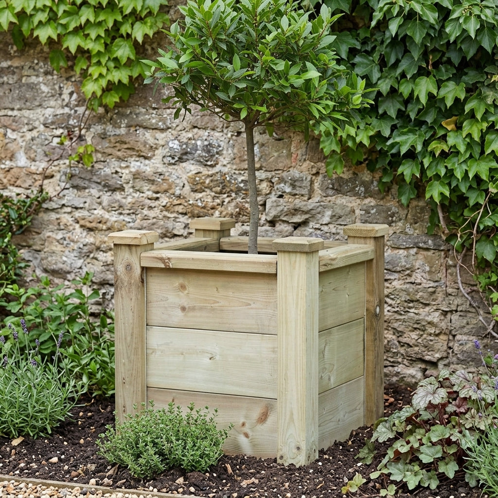 Square Wooden Planters