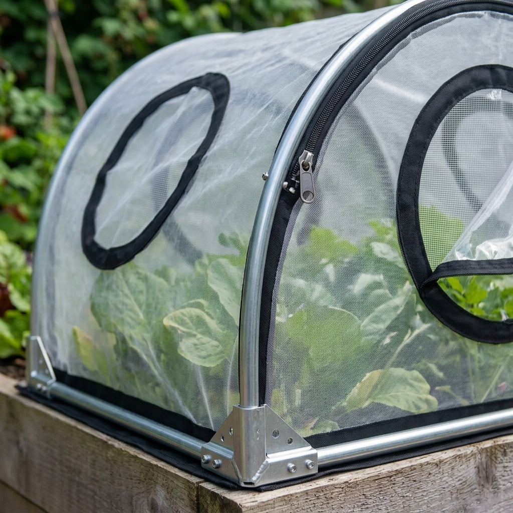 Fitted Hoops & Mesh Vented PVC Covers for Raised Beds, photo 2