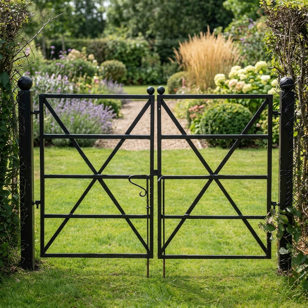 Estate Fence Gate - X Brace Design, photo 1