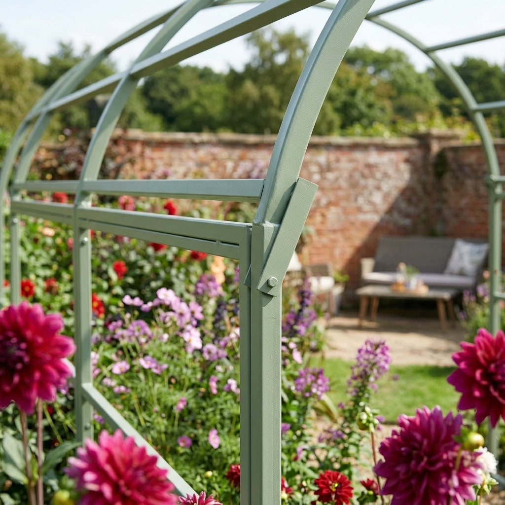 Garden Pergola in Lichen Green (view 2)