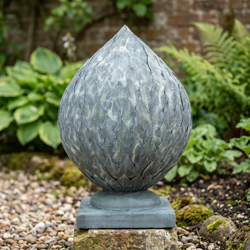 Garden Feature Artichoke Zinc Decorative Element, photo 2