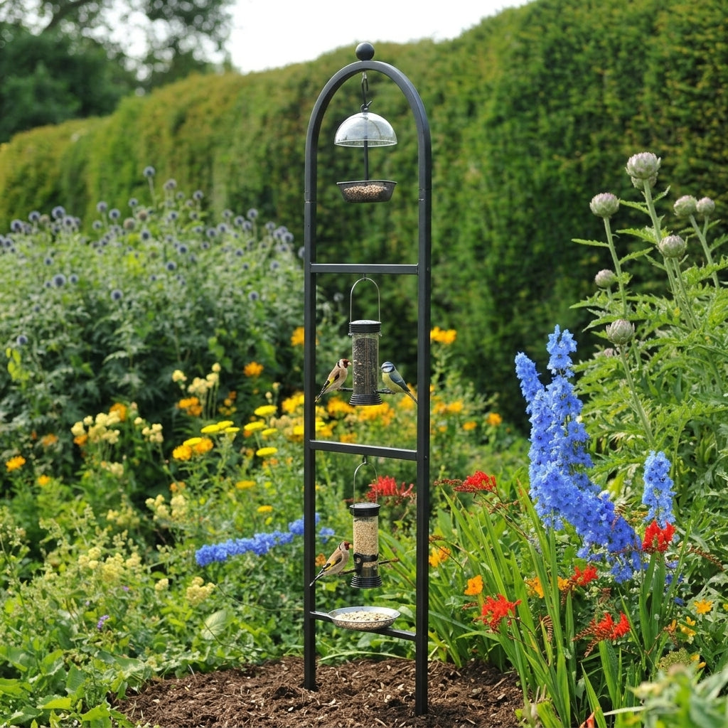 Arched Top Bird Feeding Station