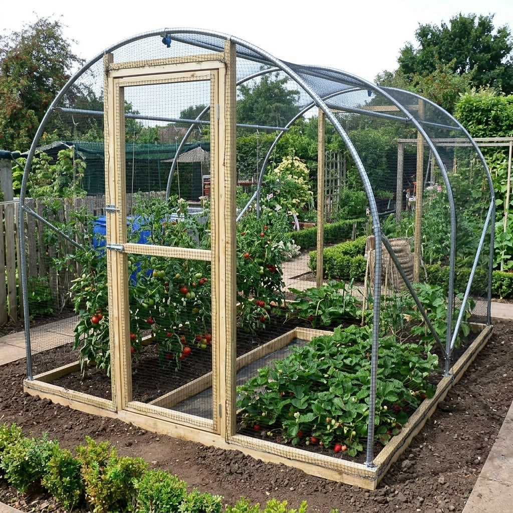 8ft Wide Polytunnel with 6ft 8in Height