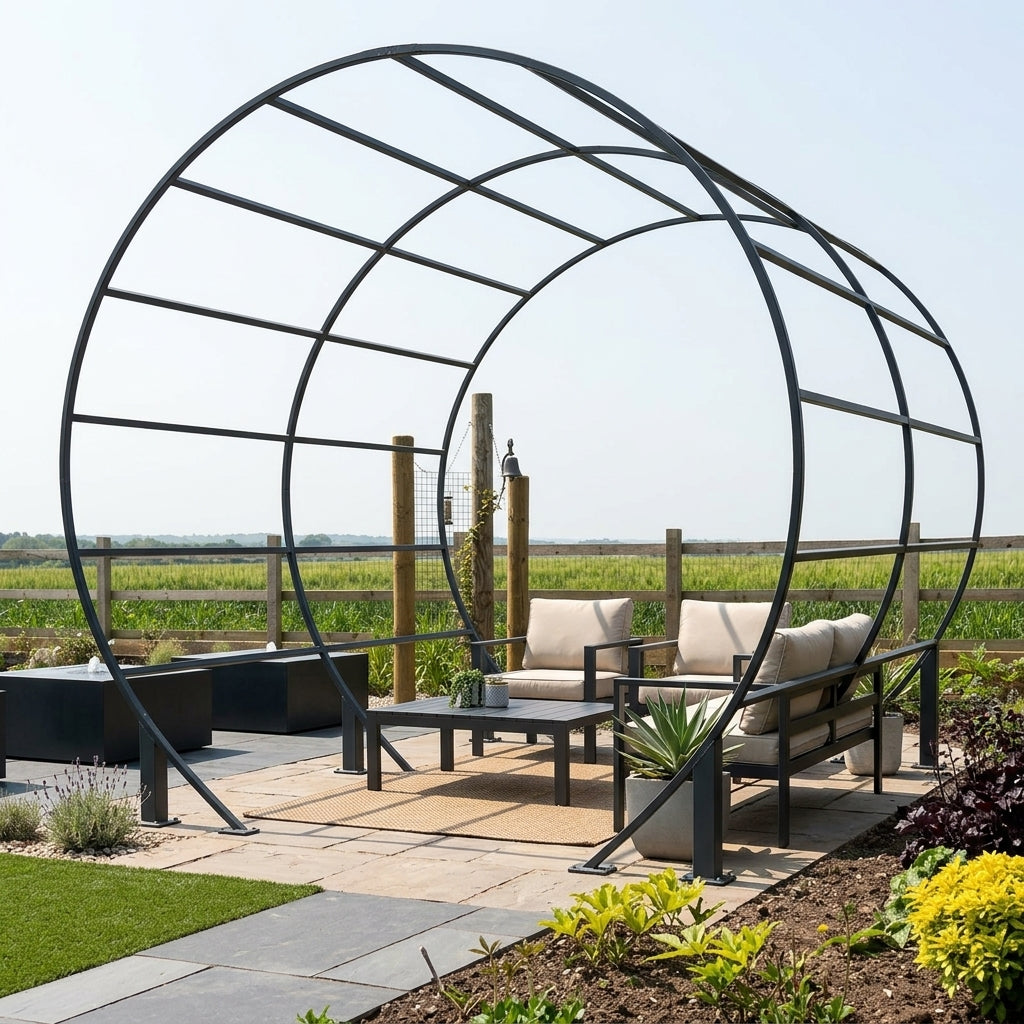Moon Gate Pergola - Contemporary Round Design, photo 1