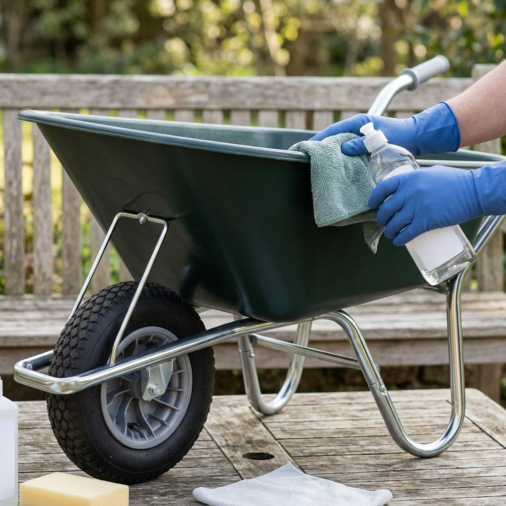 100 Litre Garden Wheelbarrow Green, photo 2