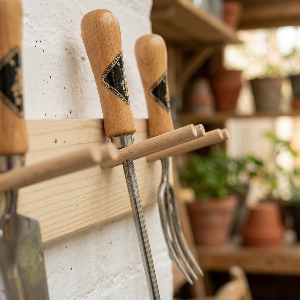 Hand Tool Rack for Organising Garden Tools (view 2)