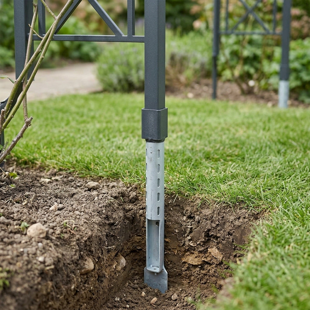 Set of 2 Garden Arch Sockets for Enhanced Stability
