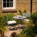 Bistro Table Set with 2 Chairs - Hand Etched Design