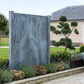 Semi Circle Planter Wide Low Weathered Zinc