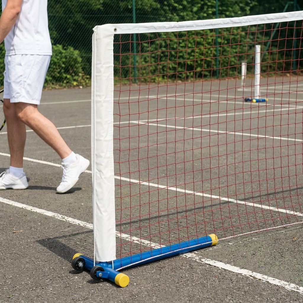 Mini Tennis Post Set with Wheelaway Design