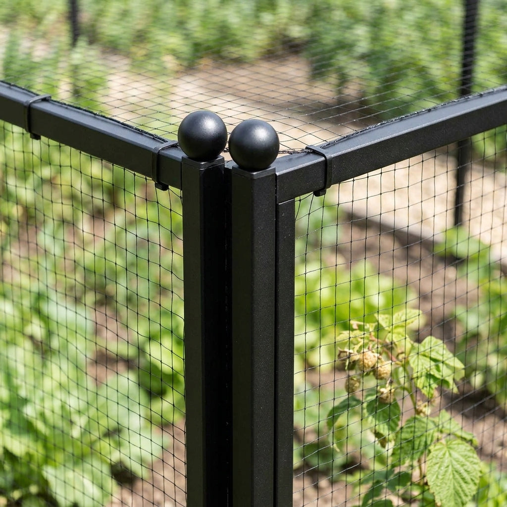 25mm Square Steel Plant Stakes - Matt Black - 2 Pack, photo 2