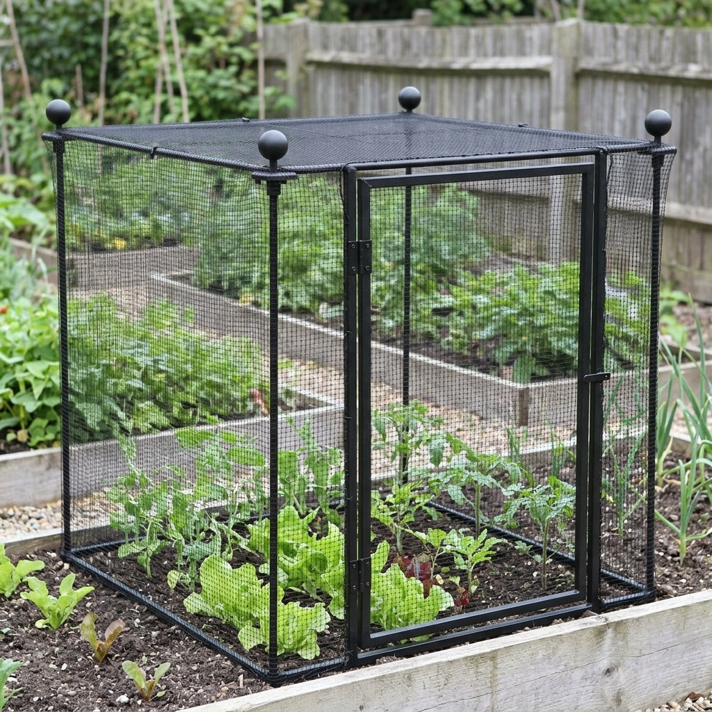 Sphere Finials for Vegetable Cages - Natural Rust or Matt Black