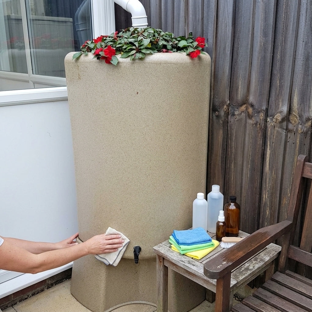 200L Corner Water Butt Polyethylene with Planter