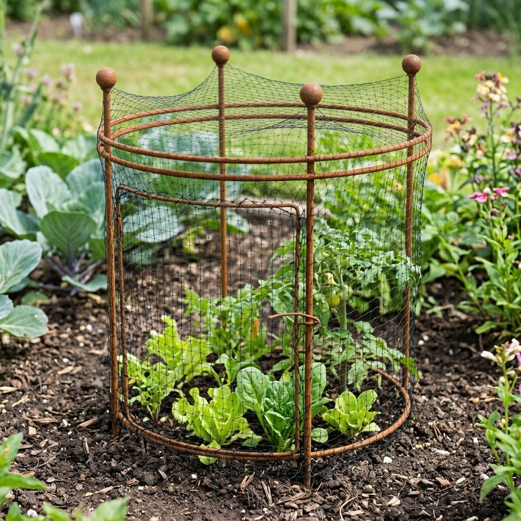 Short Circular Plant Support 8mm Steel