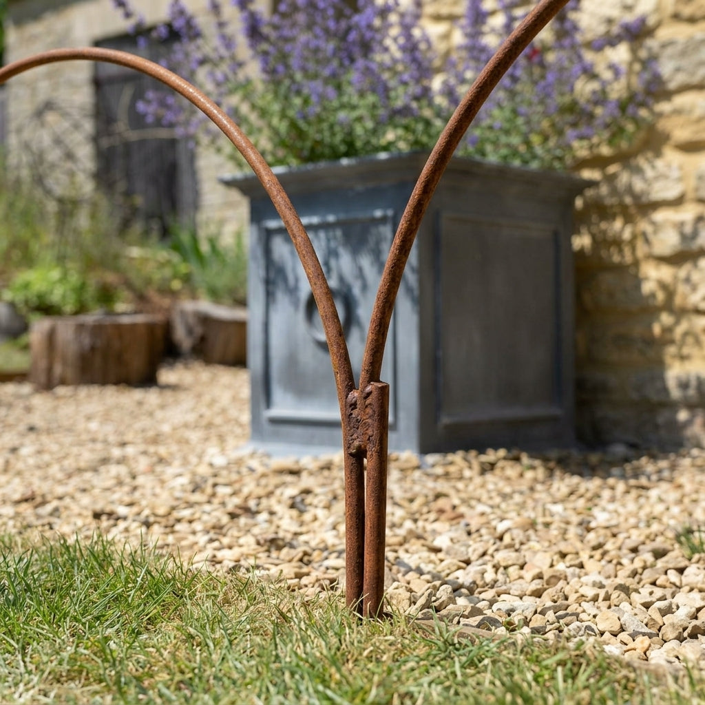 Large Border Hoops Rust Colour for Garden Edges, photo 2