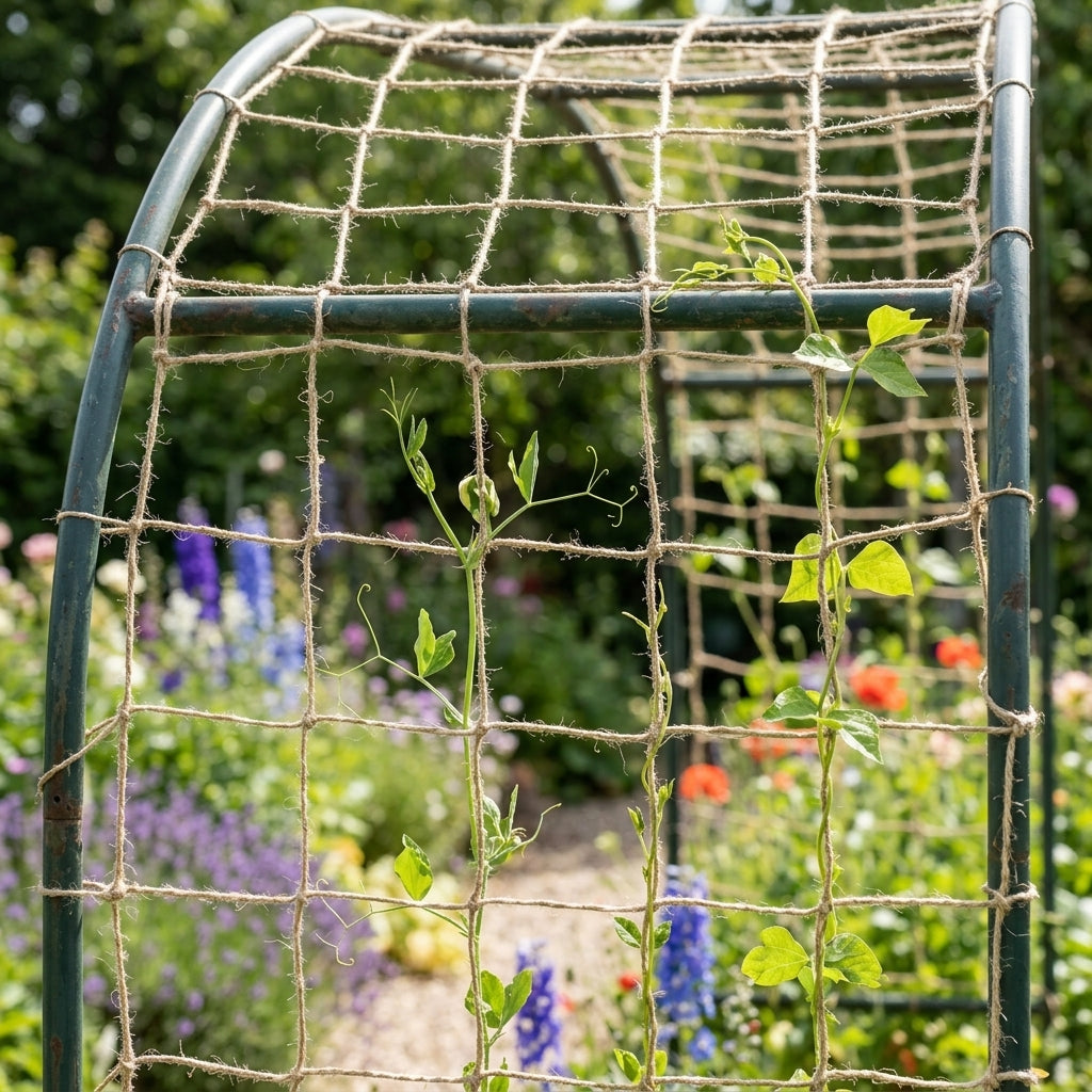 2m x 5m Jute Netting for Climbing Plants (view 2)