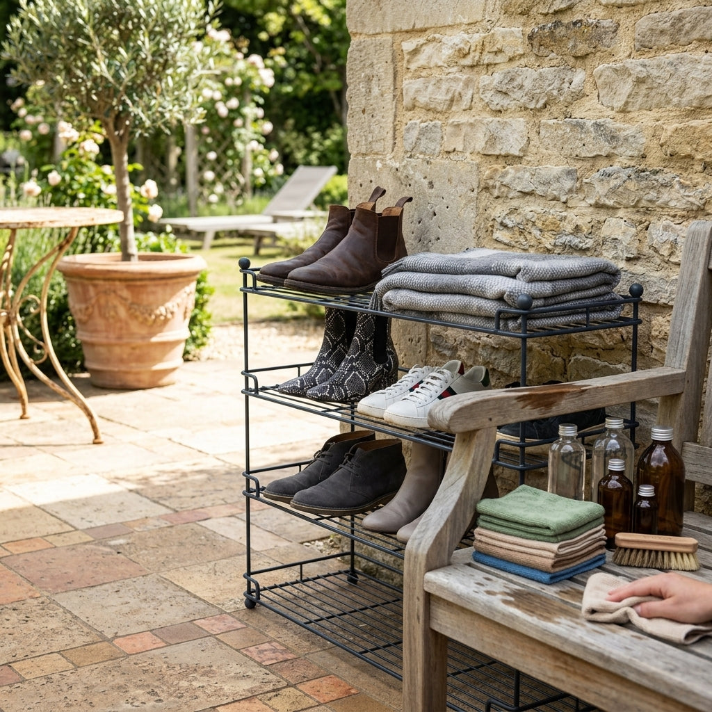 1.3m Wide 3 Tier Shoe Rack