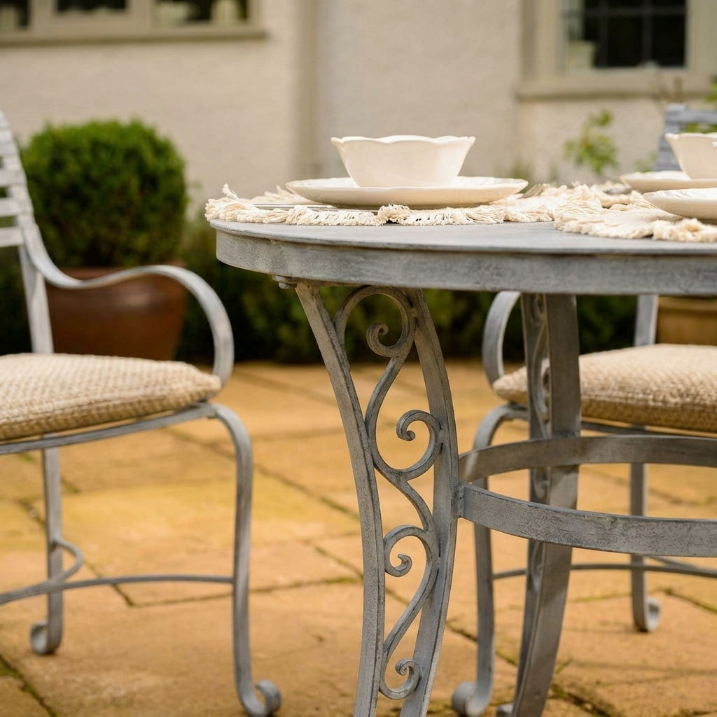 1m Round Dining Table High Grade Steel, photo 2
