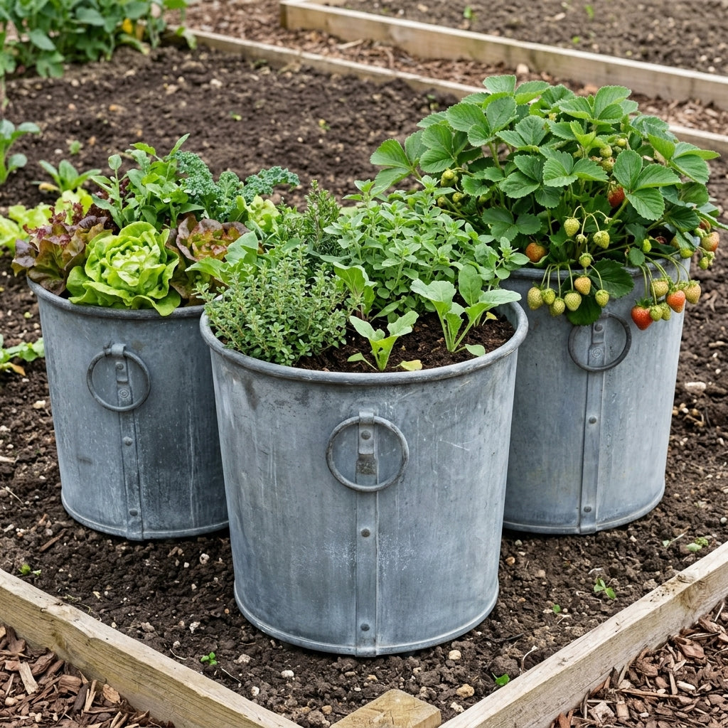 Round Planters [3 sizes] Steel [10-year guarantee], photo 1